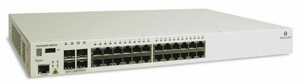 🔥 Switch Réseau Gigabit 24 Ports PoE + 2x10G - Empilable 1U - Testé OK + Câbles  Alcatel-Lucent   