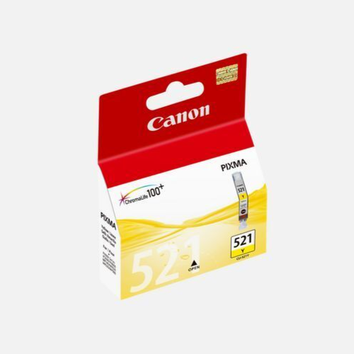 Lot De 3 Cartouches D'Encre CANON 521 Y CLI-521 Y Original Neuf Jaune 9ml x 3  Canon   