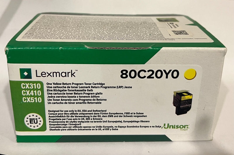 Cartouche Lexmark 80C20Y0 Original Neuf Jaune 1000 Pages Pour CX310-CX410-CX510  Lexmark   