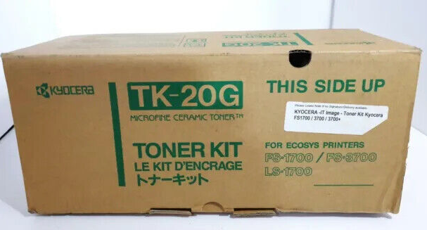 Toner KYOCERA TK-20G Original Neuf Noir 20 000 Pages Pour FS-1700/FS-3700  Kyocera   