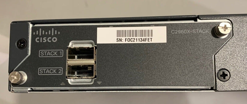 Switch Cisco Catalyst WS-C2960X-48LPS-L V05 48 Ports Et Module C2960X-STACK.  Cisco   