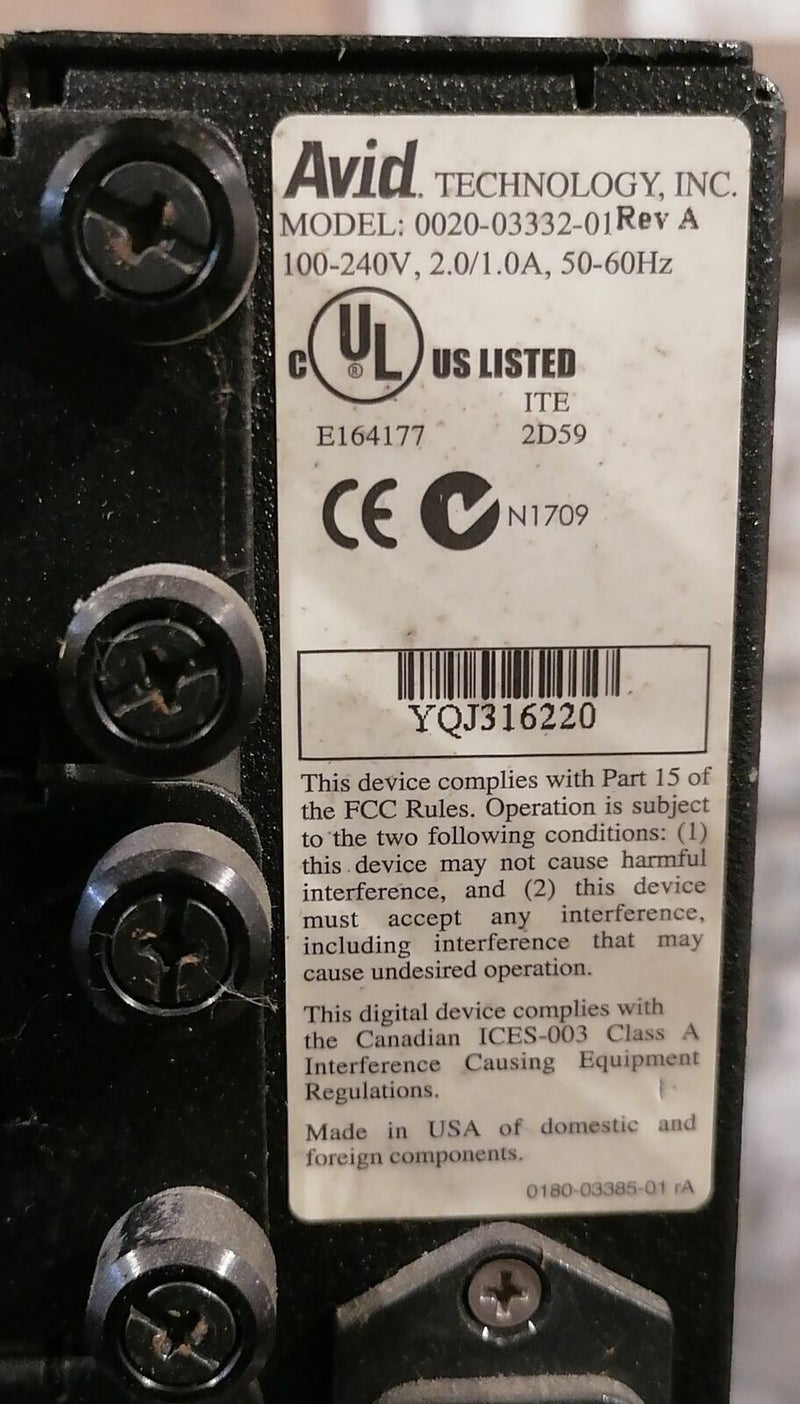 Avid HD Expansion 020-03332-01 REV A  Avid   