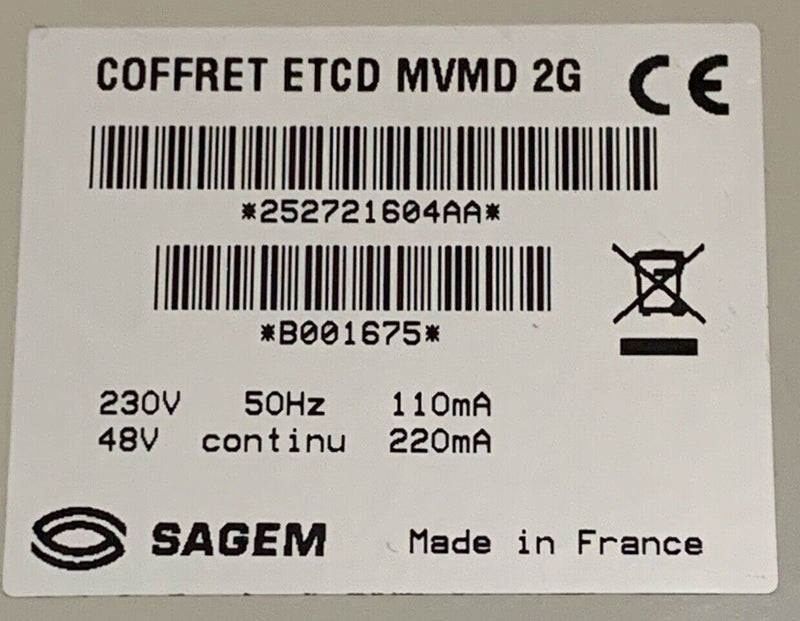 Sagem Coffret ETCD mvmd 2G  Sagem   