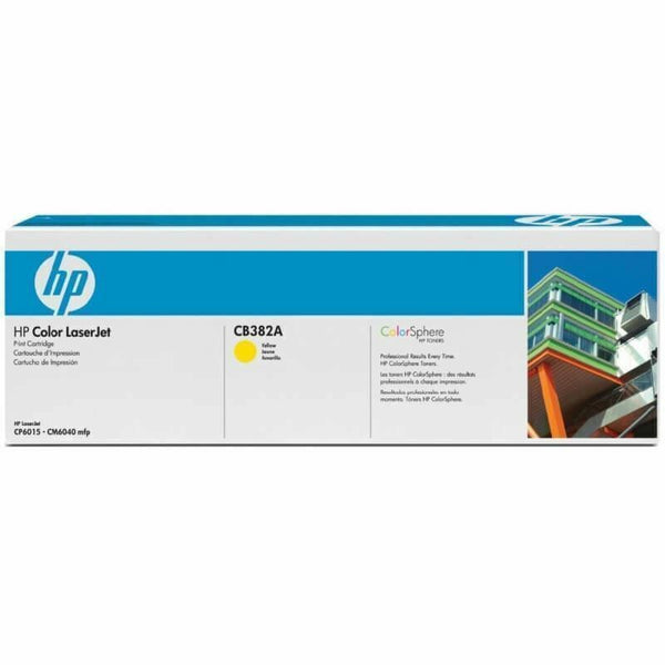 HP CB382A Toner Original Jaune Pour Color Laserjet CP6015 CM6030 MFP CM6040 MFP  HP   