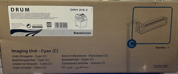 🖨️ Tambour Sagemcom DRM 315 C Cyan Original ✔️ Sagemcom
