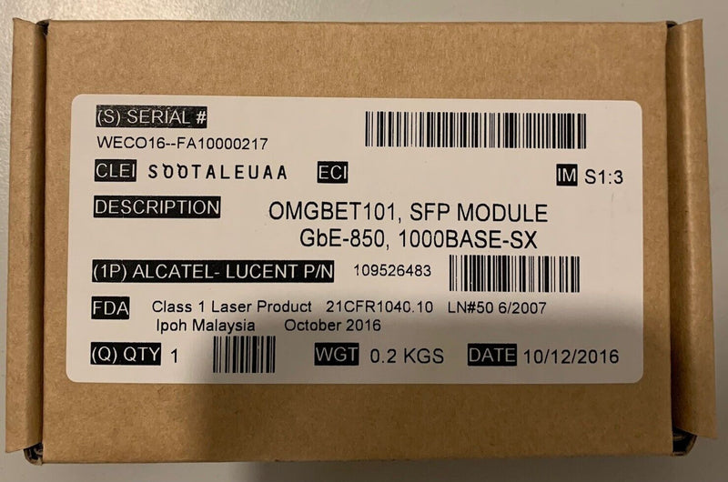 🔥 Module SFP Fibre 1000base-sx Alcatel-Lucent Gigabit Ethernet à Longue Portée Alcatel-Lucent