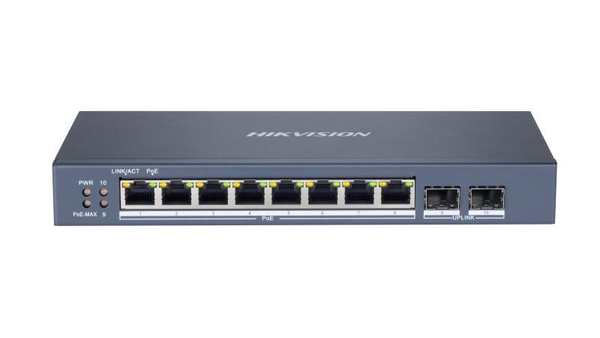 🔌 Switch Hikvision DS-3E1510P-SI 8 Ports PoE + Fibre 📡 hikvision