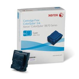 🎨 Boîte de 4 Bâtonnets Encre Solide Cyan Xerox ColorQube 8570/8580 (Boîte ouverte)🔋 Xerox