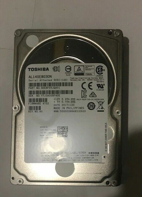 Toshiba AL14SEB030N HDEBF   12Gb/s 128 Mo Informatique, réseaux:Supports vierges, disques durs:Disques durs (HDD, SSD, NAS):Disques durs internes TOSHIBA   